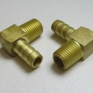 15170 Brass Fitting, 3/8″ HB x 1/4″ MPT 90° (2)