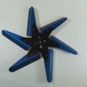 83181 Aluminum Flex Fan, 18″ Blue Blades, Black Center