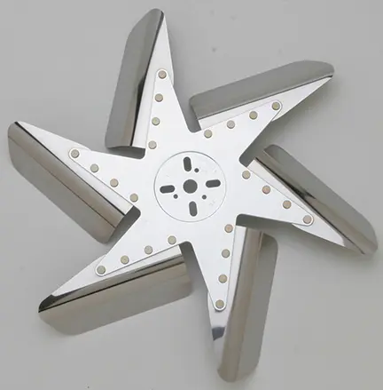 95180 HD Stainless Steel Flex Fan, 18″ Chrome Center