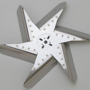 95190 HD Stainless Steel Flex Fan, 19″ Chrome Center