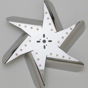 96170 HD Stainless Steel Flex Fan, 17″ Chrome Center (Rev Rot)